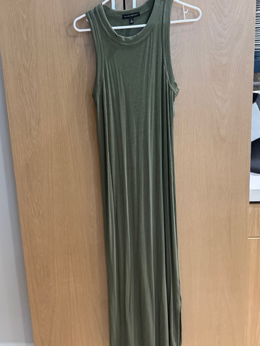 women's ribbed tank maxi dress/ size Medium